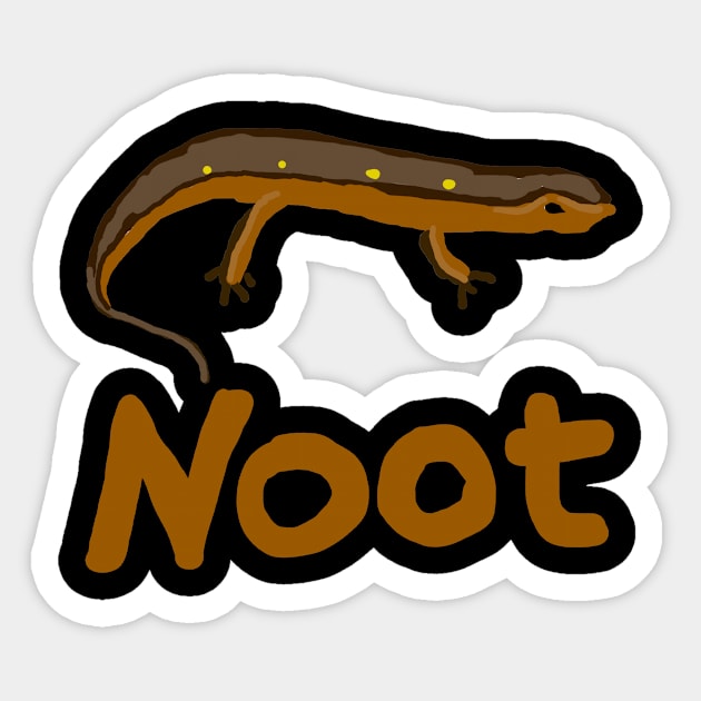 Newt Sticker by Mark Ewbie